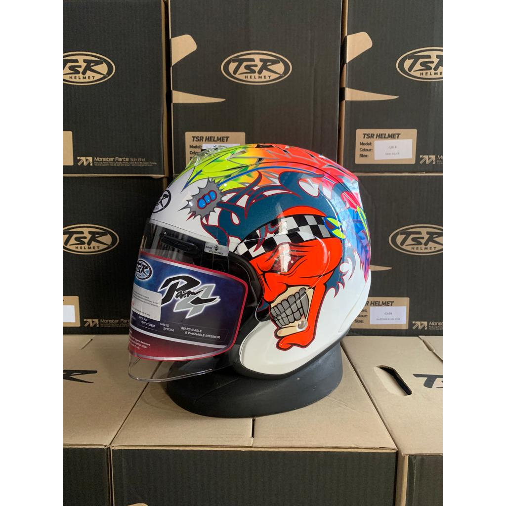 TSR RAM 4 HELMET SCOTT RUSSEL WHITE