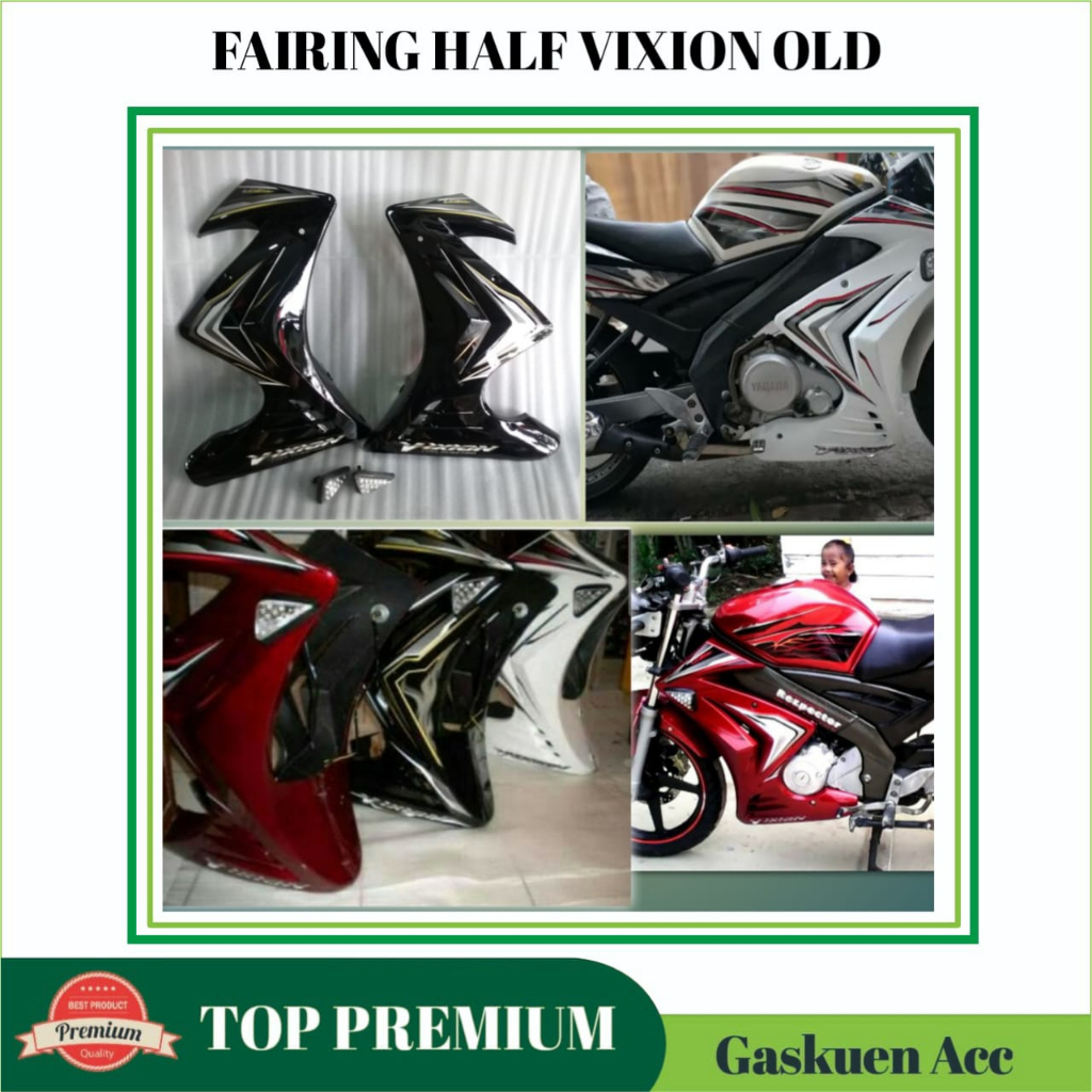 Sayap Half Fairing Vixion Old Lama 2008 2009 2010 2011 2012