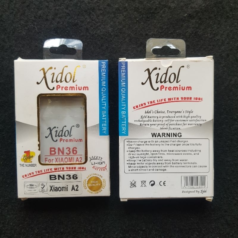 Baterai Idol XIAOMI A2 Mi 6X BN36 Battery Xidol Batre PREMIUM