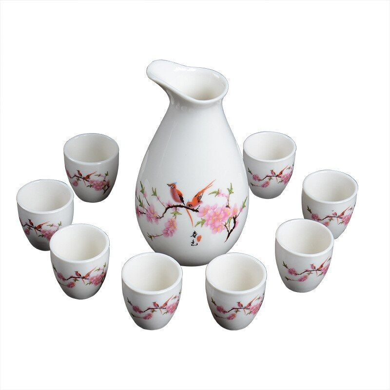 Teapot Set Porcelain Chinese 9pcs Japanese Teapot Set Cangkir Teh Keramik