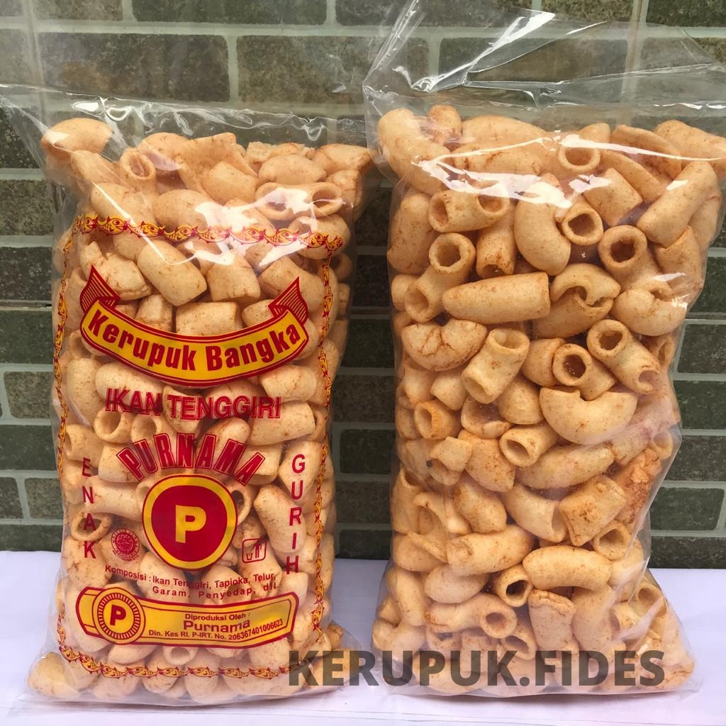 

KERUPUK BANGKA PURNAMA MAKARONI BESAR PEDAS - Gurih Enak Sedap Mantap