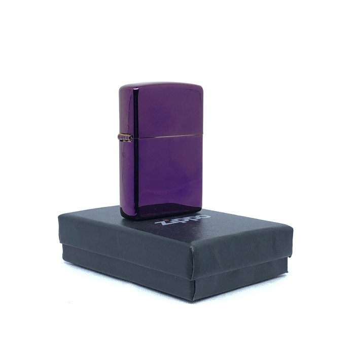 Mancis Korek ZPO ZIPO Dark Purple Ice Polos Chrome Crome ZP Premium