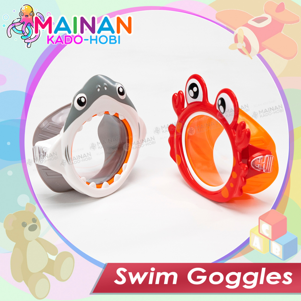 PERLENGKAPAN BERENANG SWIM GOGGLES KACA MATA RENANG ANAK KARAKTER LUCU