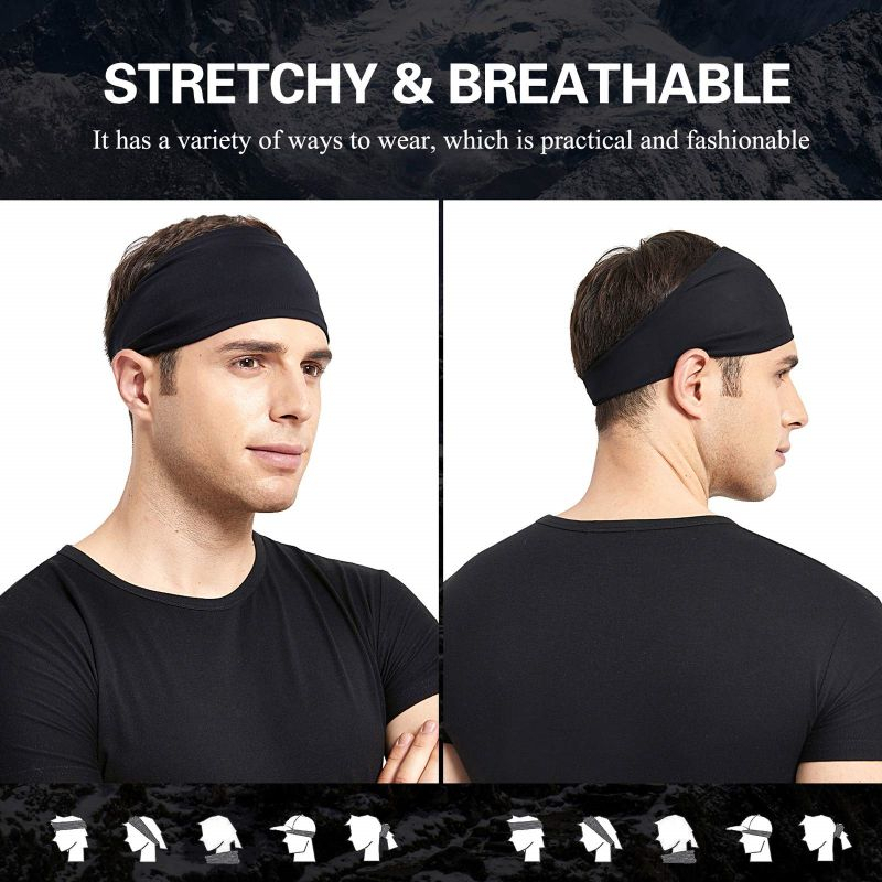 Headband Sport / Ikat Kepala Running Olahraga / Elastic Sweatband Gym Yoga Pria Wanita Headband Olahraga