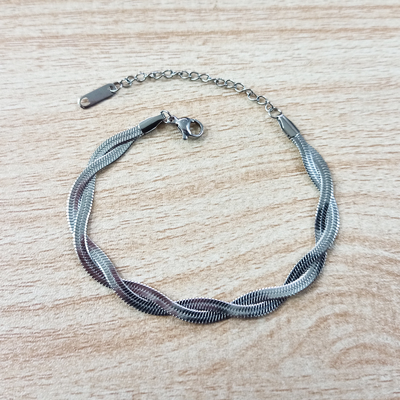 Gelang tangan gepeng kepang harga grosir bisa bayar di tempat