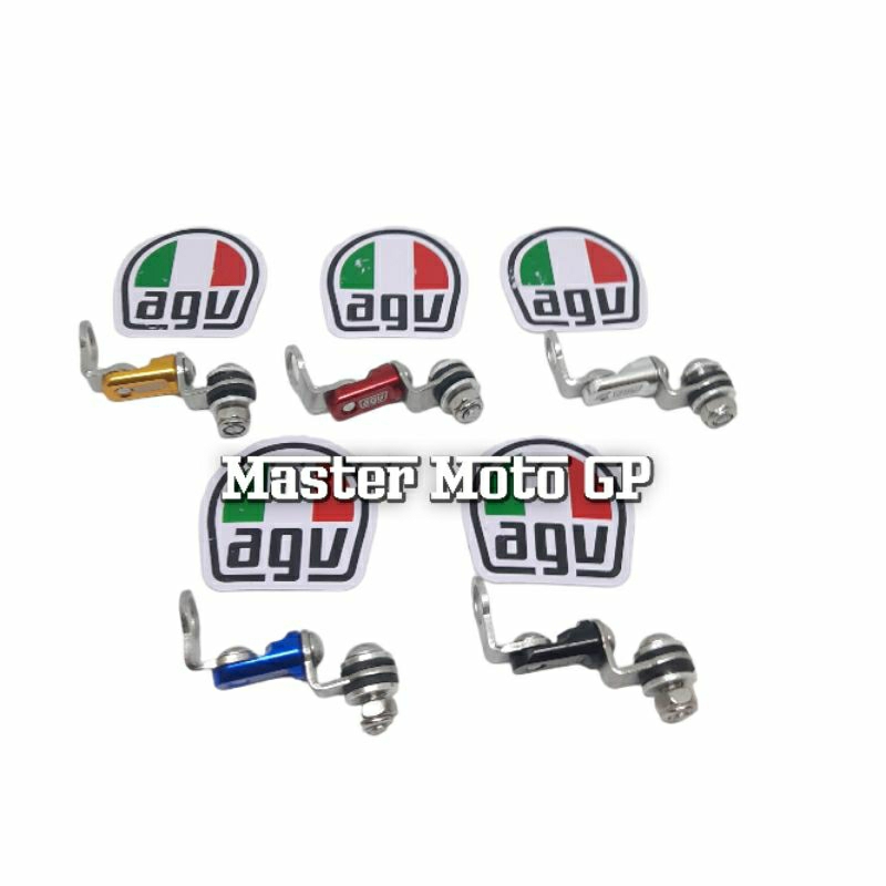 Breket tabung minyak rem cnc AGV model KTC Breket tabung minyak Rem BTKTC-133 AGV high performance motorcycle Bracket kawat tabung minyak rem AGV