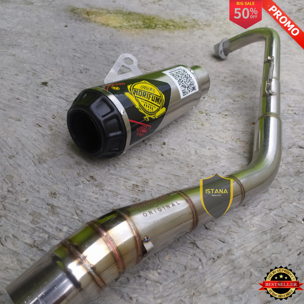 Knalpot Norifumi GTX Bebek GTX Trail Jupiter Vega R Supra Shogun Revo Cripton Honda Blade