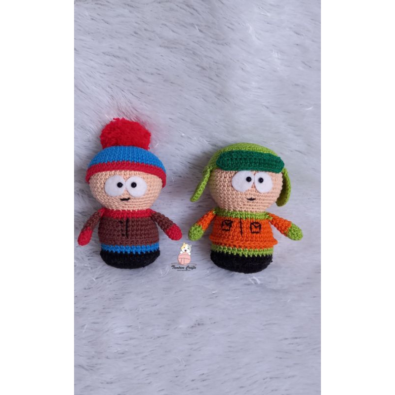 boneka rajut amigurumi south park /kyle/stan south park