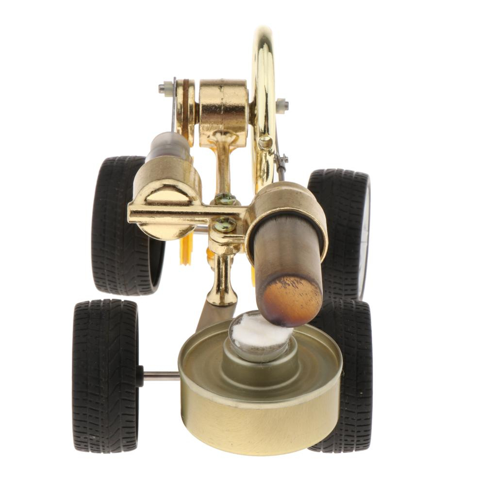 Mini Hot Air Stirling Engine Motor Model Car Vehicle Generator Edukasi Ipa Untuk Anak