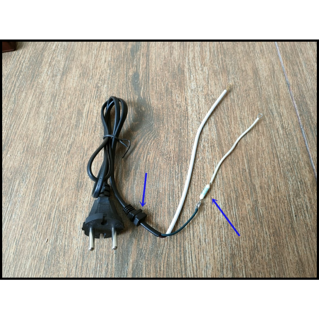 KABEL BUNTUNG DENGAN FUSE / TAHANAN 2 X 0.5 MM