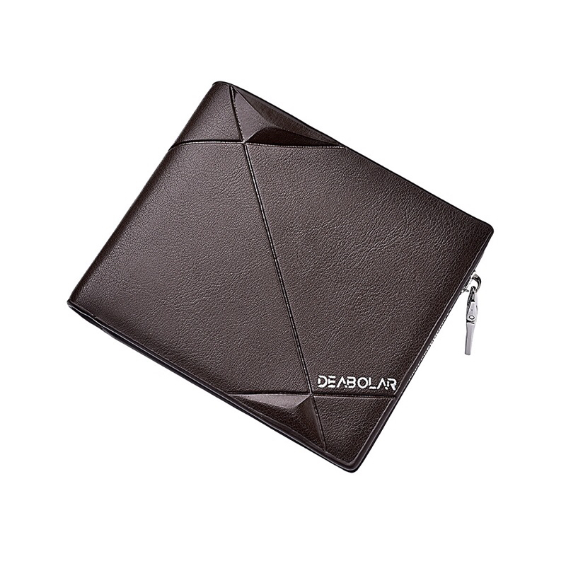 DEABOLAR DOMPET LIPAT PRIA KULIT PREMIUM IMPORT KECIL SLOT KARTU PENDEK MURAH COWOK ORIGINAL K3216-1