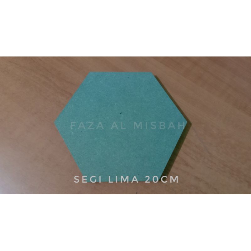 Papan MDF Hexagonal (hijau/tahan air)"PREMIUM"