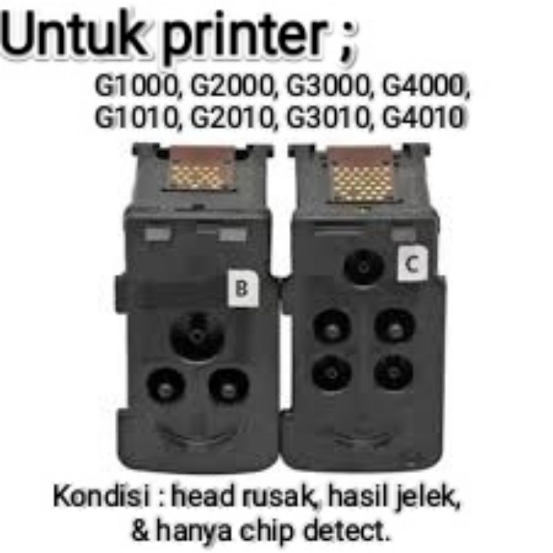 Catridge bekas canon PG810 - CL811 &amp; head BH 07 - CH 07 head rusak chip detect