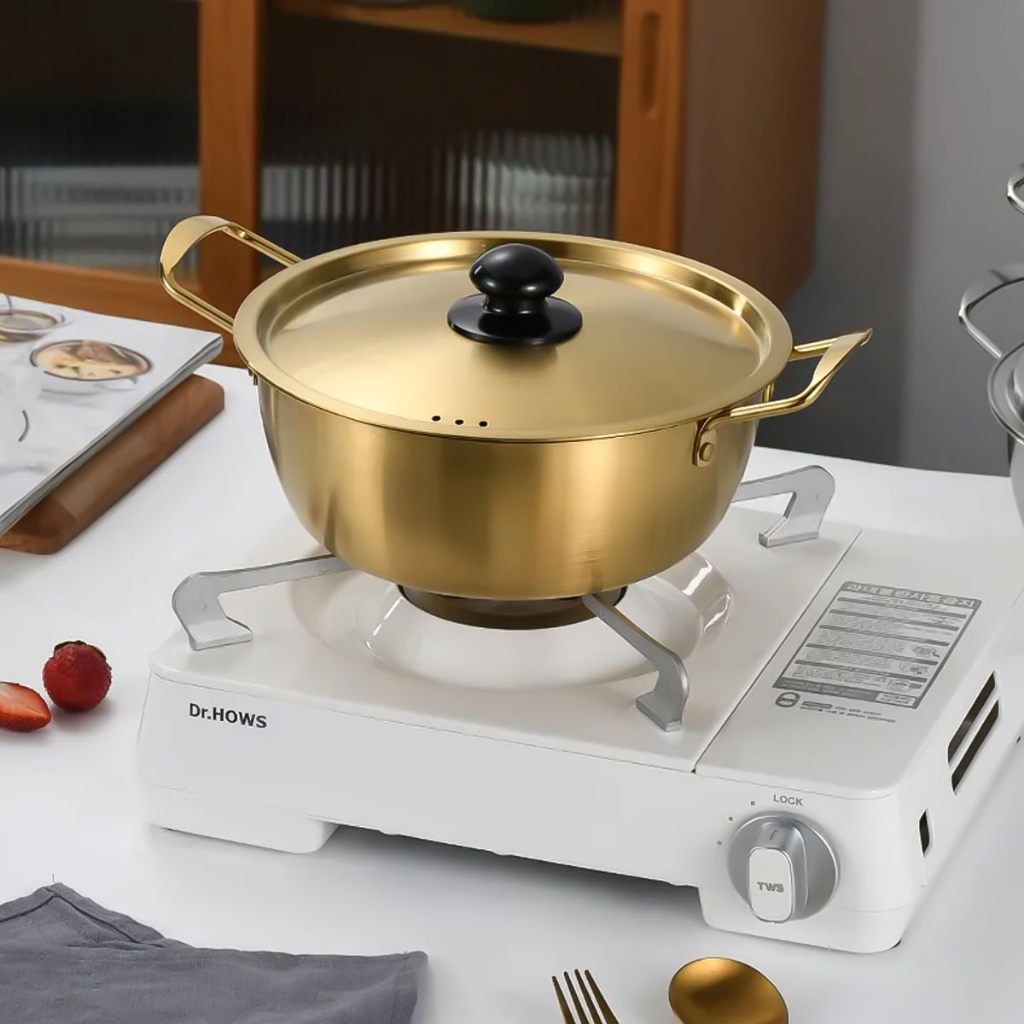 Nexxio Panci Ramen korea / Panci Noodle Korean Stainless / Panci Ramen Gold / Panci Ramyun KoreaPremium / Korea Noodle Pot Gold