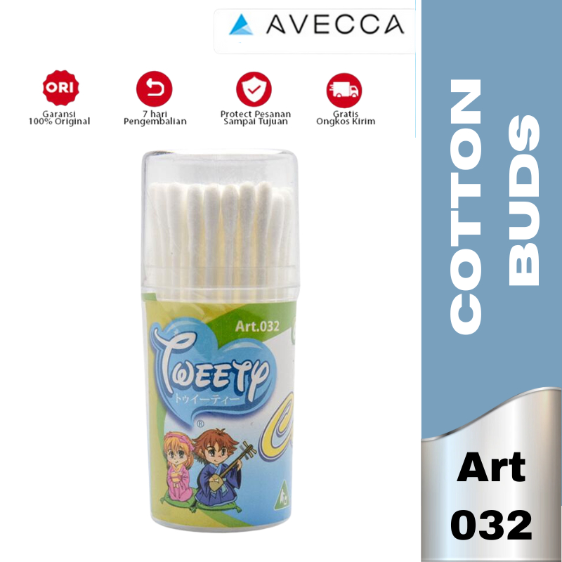 Tweety Baby Cotton Buds Art-032 60`s / Korek Kuping /Alat Pembersih Telinga