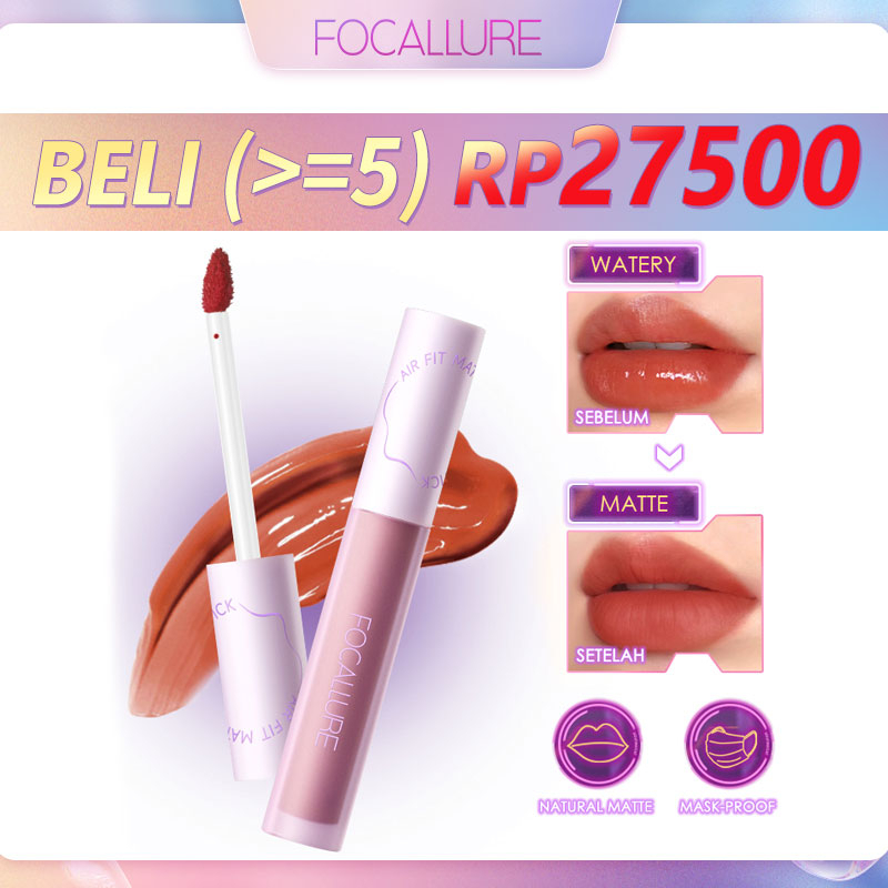 FOCALLURE #SwitchMode Airy Matte Lipstick Lip Tint Long-Lasting Transfer-Proof Lip Tint Lip Matte Lip Gloss