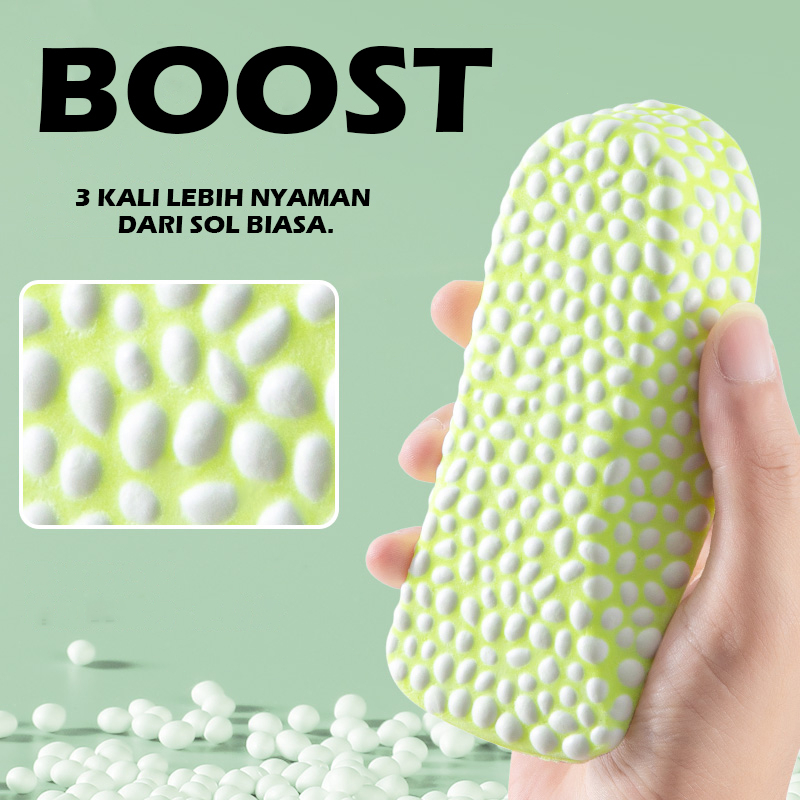 Insole Sepatu Komin Boost Sol Sepatu Super Lembut Pria Dan Wanita Ketebalan 1.5cm 3.5cm Sol Kanvas Sol Olahraga Sol Papan