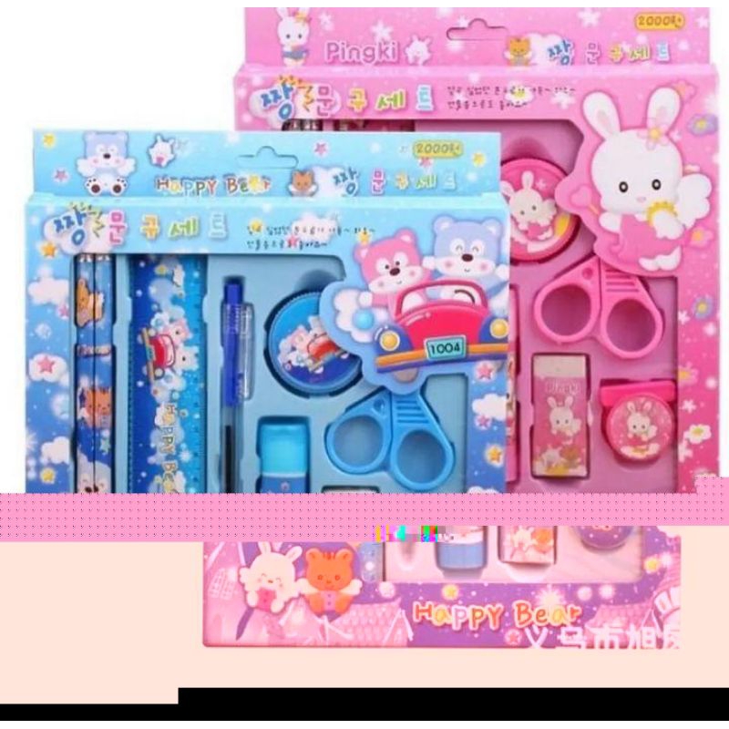 

pensil set 9 in 1 karakter lucu