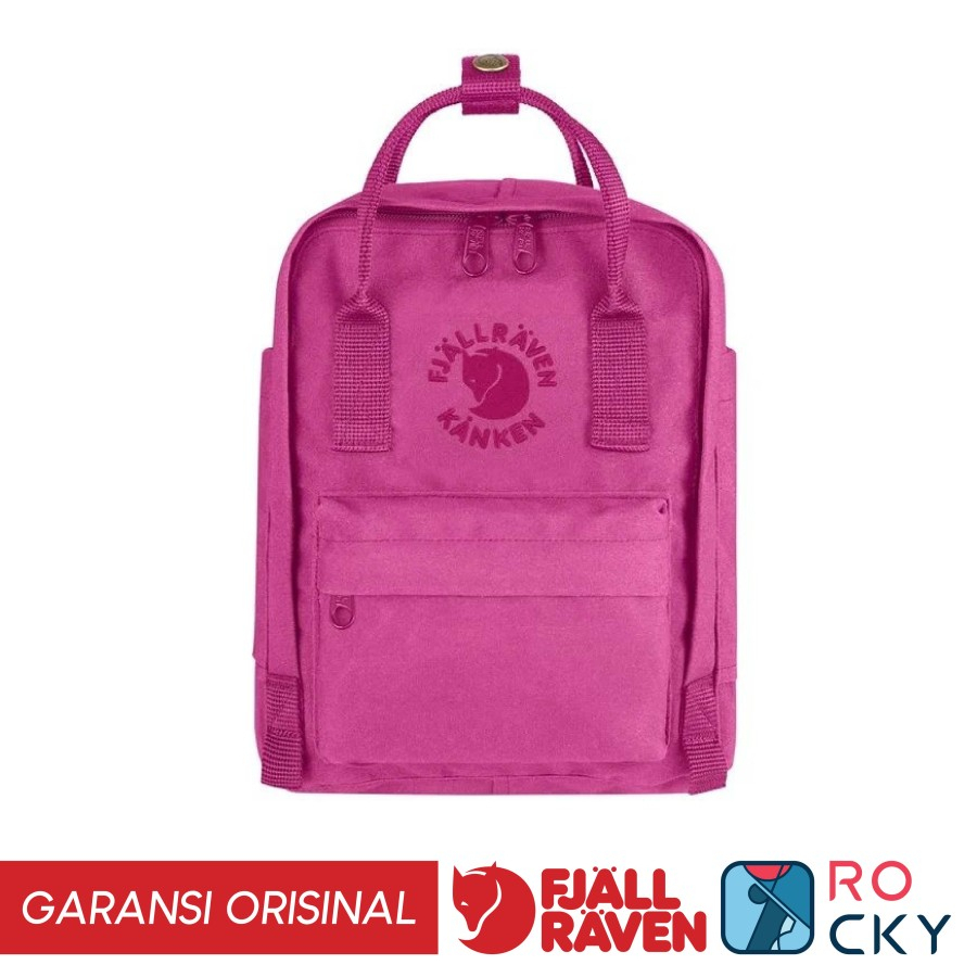 Tas Ransel Anak Fjallraven Re-Kanken Mini Color Pink Rose