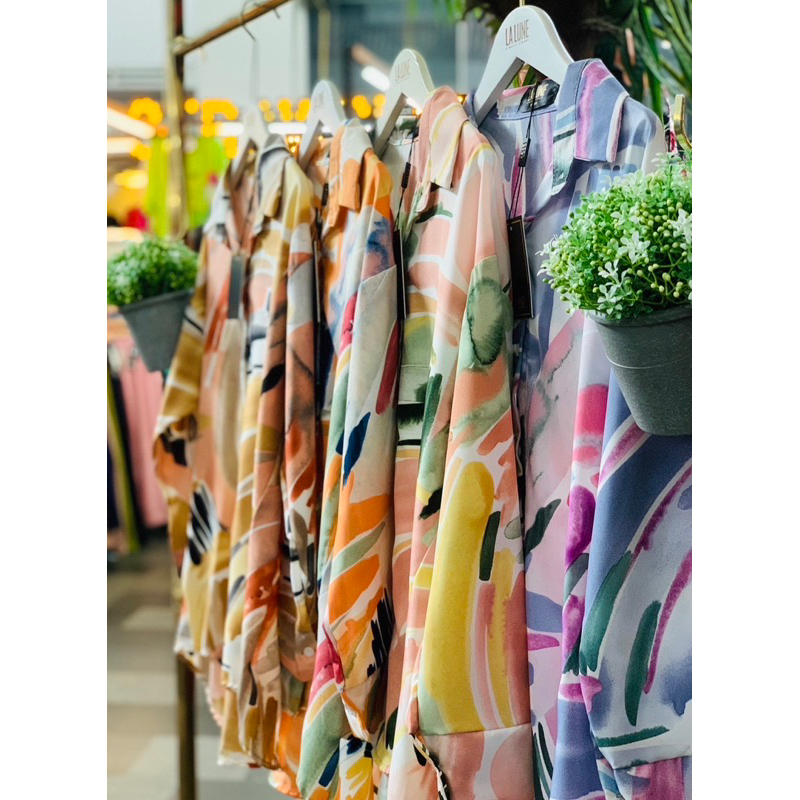 KEMEJA LALUNE PAINT BRUSHES 100% ORIGINAL IMPORT BANGKOK