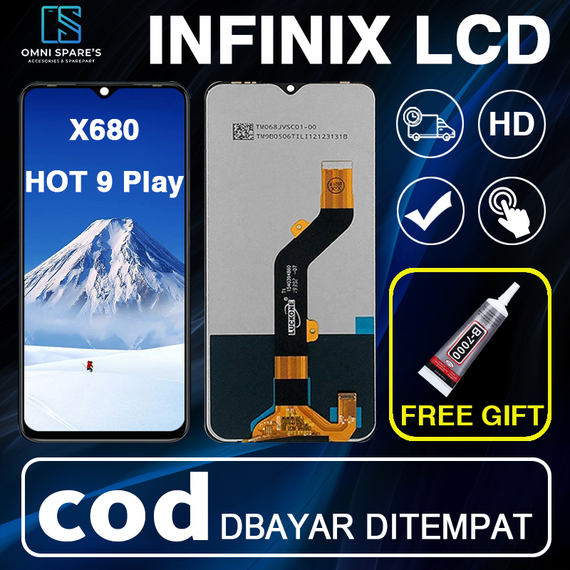 【ORIGINAL】Lcd Infinix Hot 9 Play / X680 Fullset Original Layar asli Touchscreen