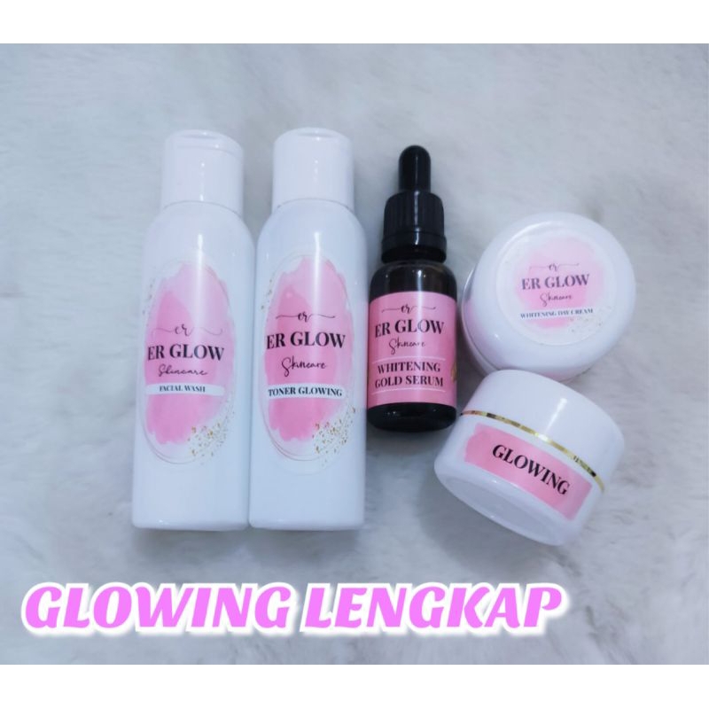 PAKET GLOWING LENGKAP | CREAM FLEK BANDEL | CREAM PEMUTIH ( ER GLOW SKINCARE )