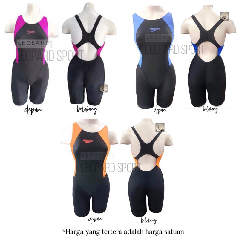 Baju Renang Wanita Terusan Speedo / Baju Renang DV tanggung dan dewasa
