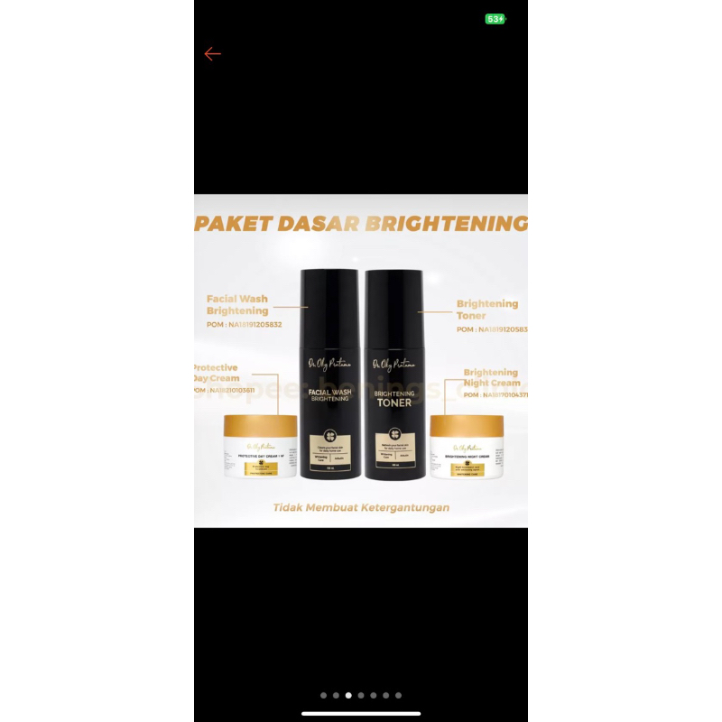 Bening skin care Brightening skin care by dr Oki