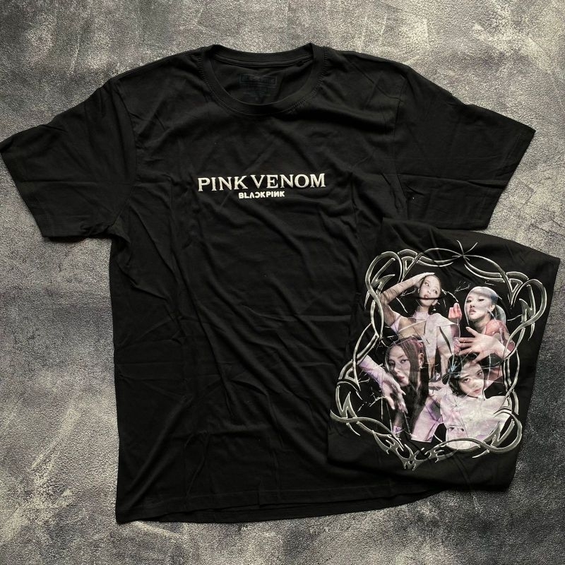 Kaos Band Blackpink Pink Venom Official Merchandise
