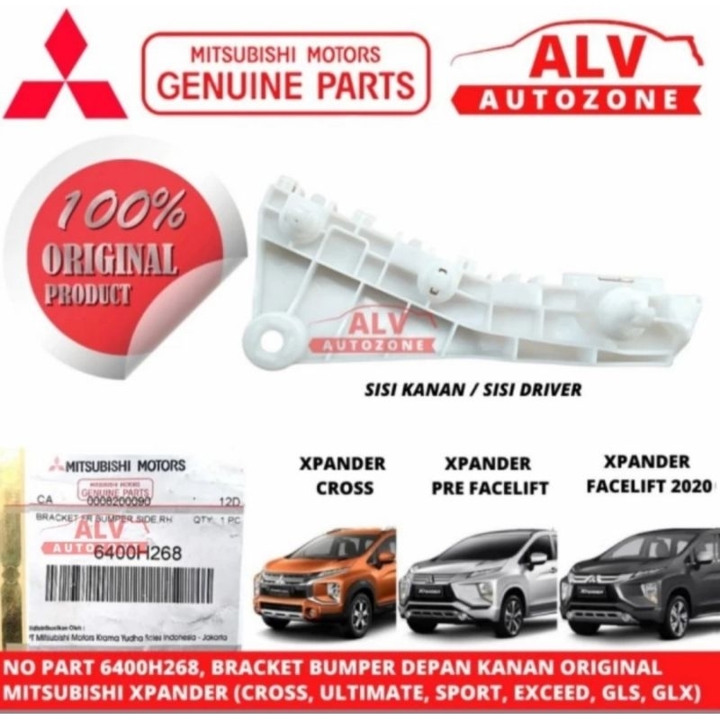 BRACKET BUMPER DEPAN KANAN ORIGINAL MITSUBISHI XPANDER (CROSS, ULTIMATE, SPORT, EXCEED, GLS & GLX)
