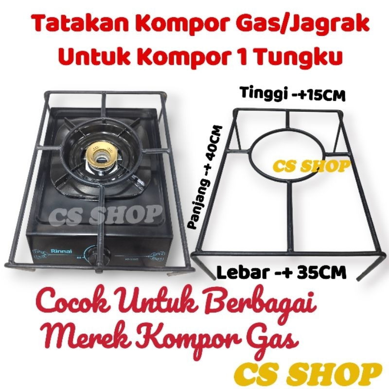 TATAKAN/JAGRAK KOMPOR GAS 1 TUNGKU /OVEN/TANGKRINGAN 1 TUNGKU  KOMPOR GAS