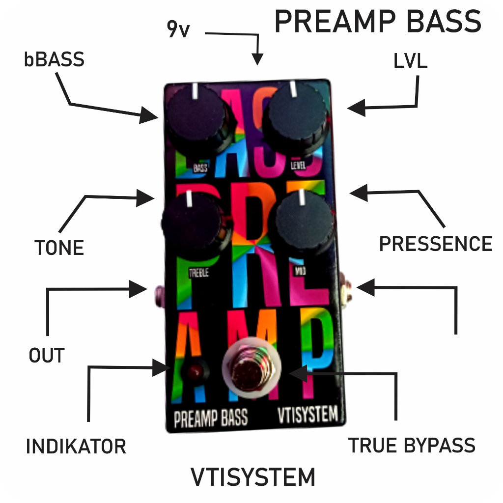 Efek Bass Preamp Ampeg Clone VTISYSTEM