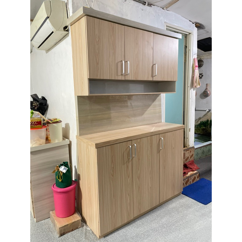 Kitchen set minimalis baru modern atas bawah hpl