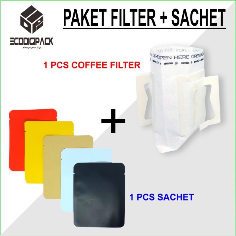KEMASAN KOPI DRIP BAG FILTER PAPER - COFFEE DRIP BAG SACHET FILTER KOPI