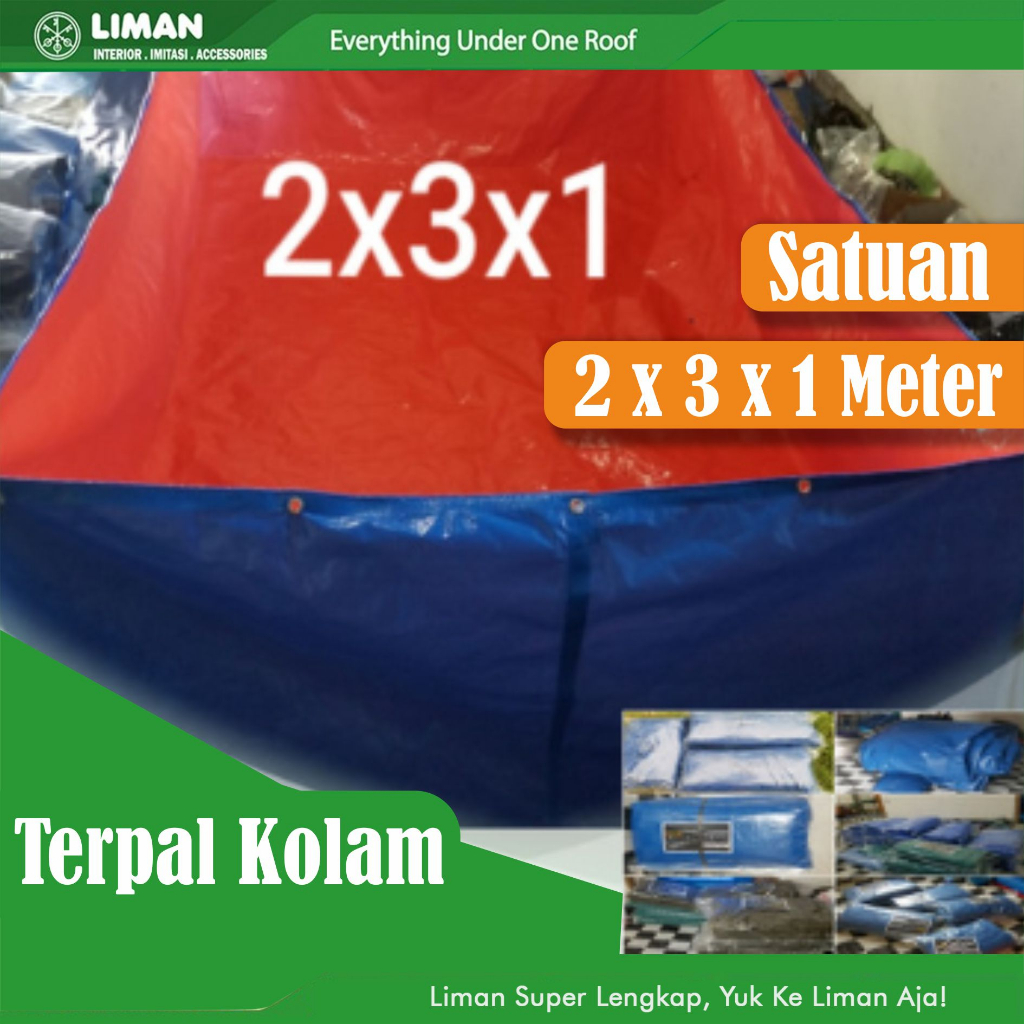 Terpal Kolam 2x3x1 Meter