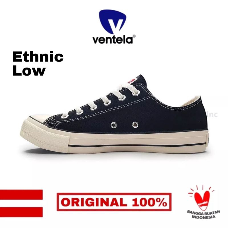 Ventela Ethnic Low Black Natural