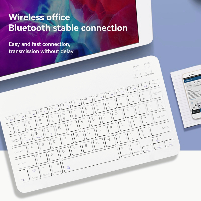 Papan kekunci Universal Bluetooth Mouse Wireless Mini Slim Keyboards &amp; Mouse Light Portable Thin