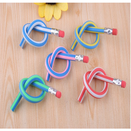 

Pensil Lentur Fleksibel Dengan Penghapus / Alat Tulis Sekolah Anak Pencil Karet Inul Dapat Digulung Ditekuk Unik Lucu Flexible Soft Mainan Stationary