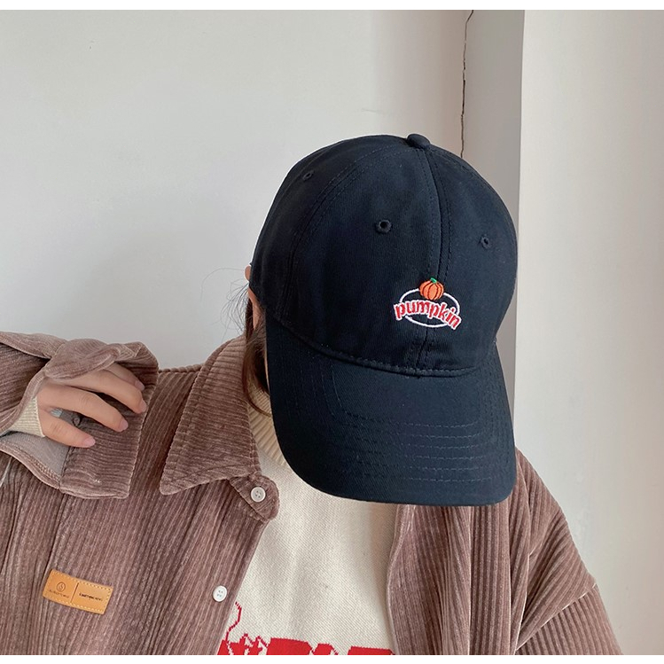 NEXTSTOPID-242 Topi baseball pumpkin simpel bahan katun