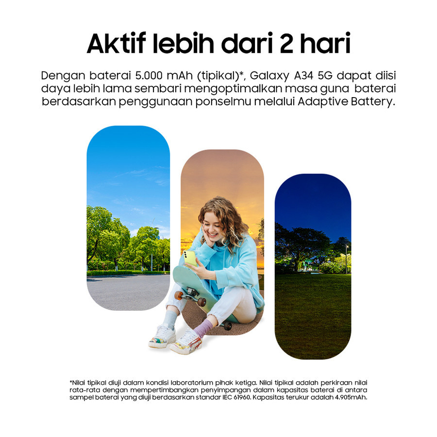 Handphone Samsung Galaxy A34 5G 8/256GB Garansi Resmi - A34 8Gb 256Gb