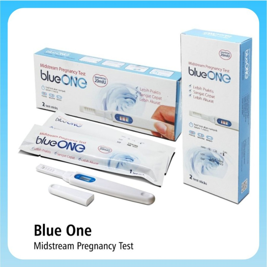 Onemed | Midstream Pregnancy Test Blue One | Test Kehamilan BlueOne isi 2