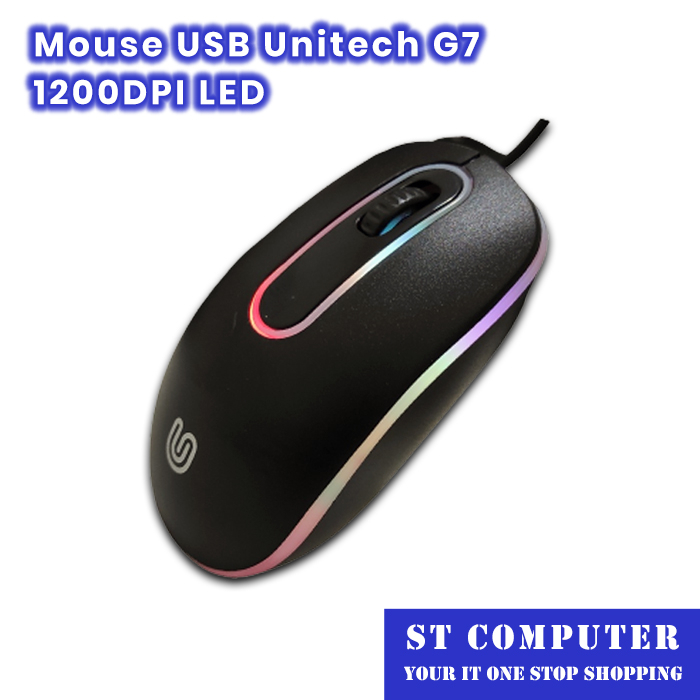 Mouse USB Unitech G7 1200DPI Plug n Play