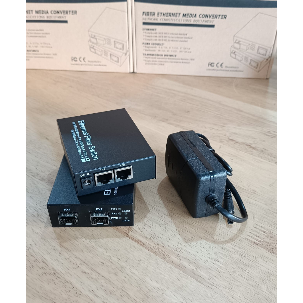 Media Converter 2FO SFP 2LAN Gigabit |Media Converter 2 FO 2 LAN