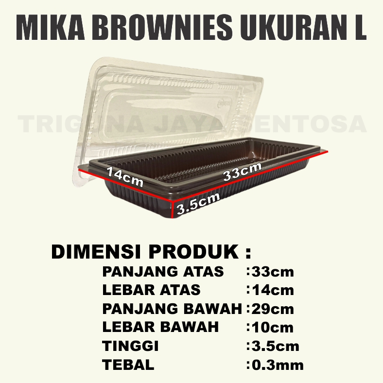 Mika Brownies S Kecil / Mika Brownis M Sedang / Mika Bronis L Besar Per Dus Mika Kue Bolu Jskrm