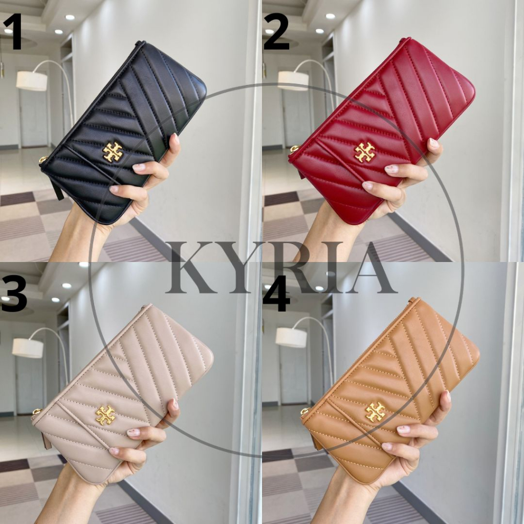 DOMPET TORY BURCH 75602 KIRA CHEVRON PHONE WALLET ORIGINAL