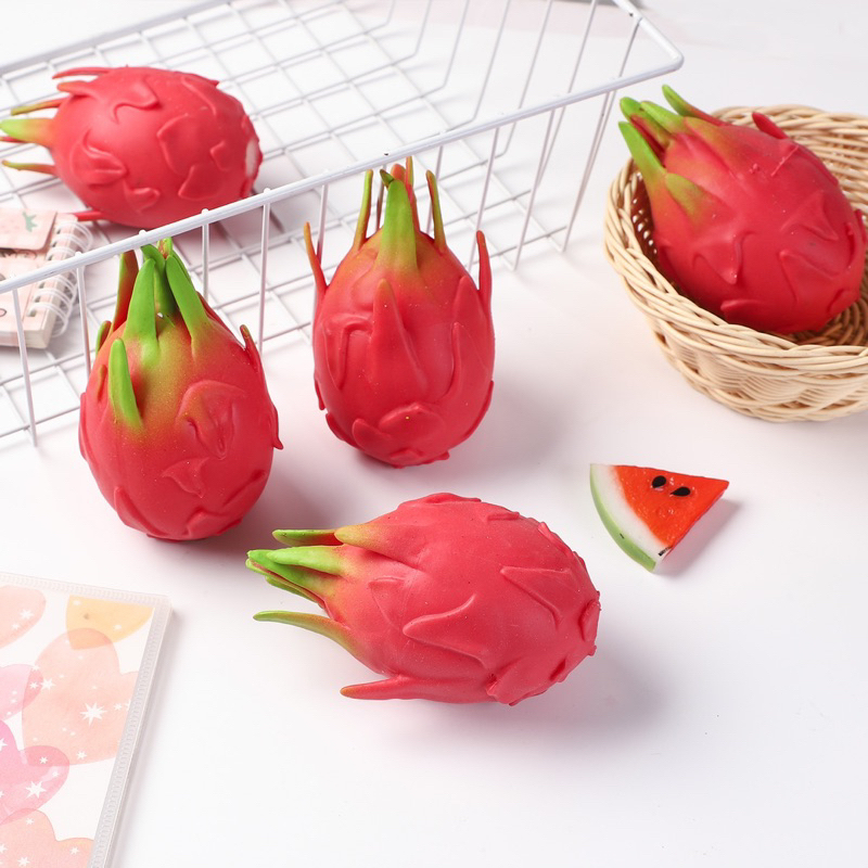 Mainan Squishy Buah Naga Mainan Pencet Squishy Viral Anti Stress