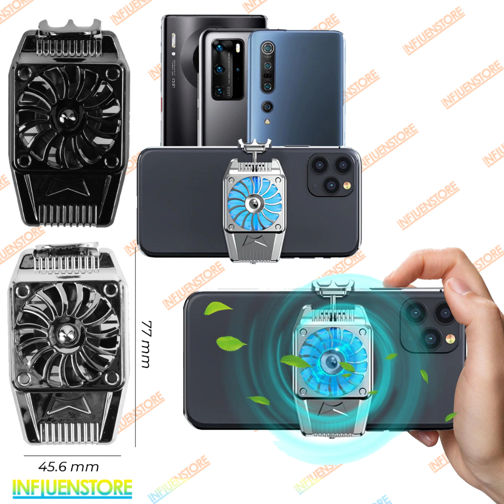 Pendingin HP H-5 Cooling Fan Gaming Cooler Gamer Smartphone Kipas Dingin Panas Handphone Fancooler R