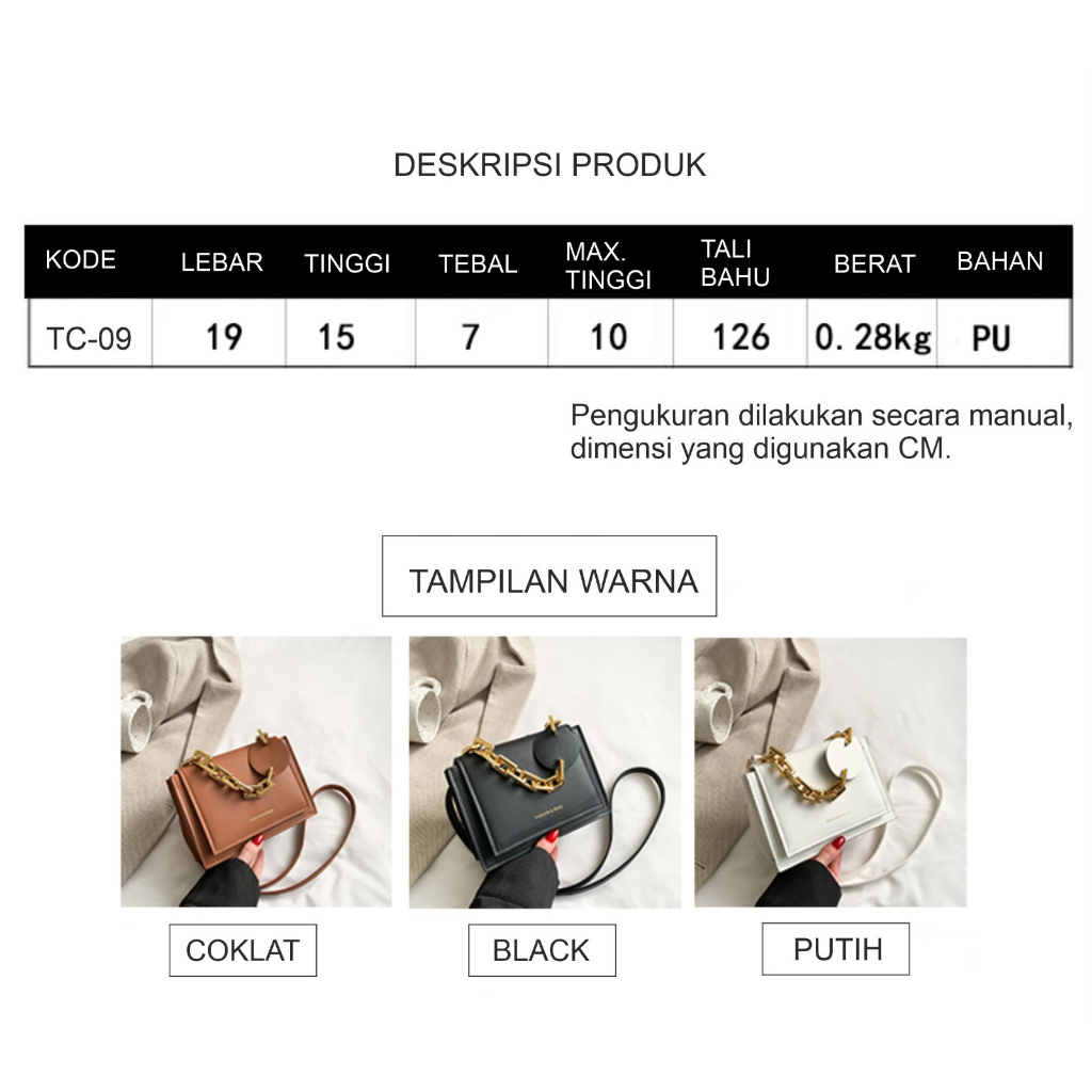 Tas Wanita Selempang Premium Terbaru | Tas Selempang Wanita Wonderly TC09