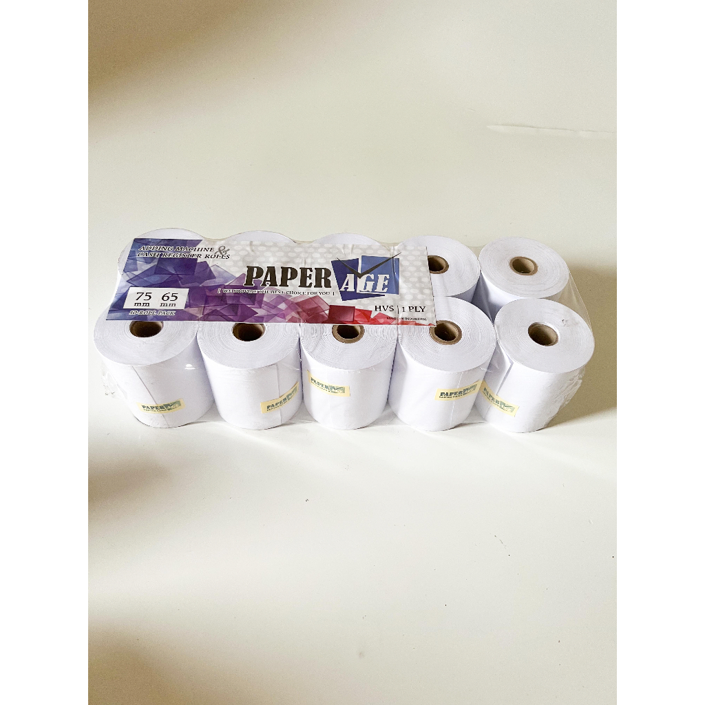 

Kertas Struk Kasir PAPER AGE 1 Rangkap (1 Ply)