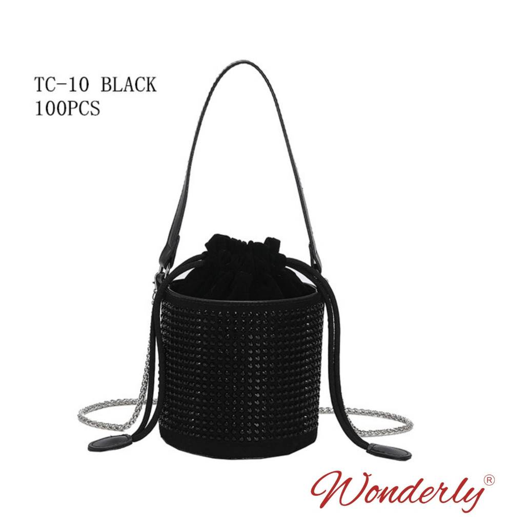 TAS SELEMPANG WANITA BUCKET BLING2 WONDERLY TC10